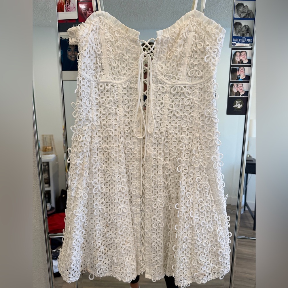 For Love And Lemons White Floral Dress